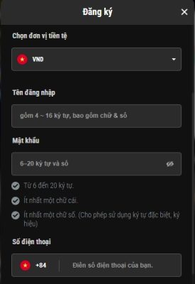form đăng ký PBV88