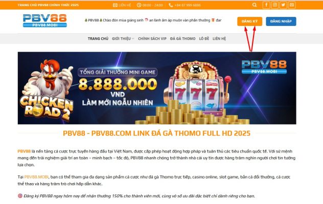 trang chu pbv88 dang ky
