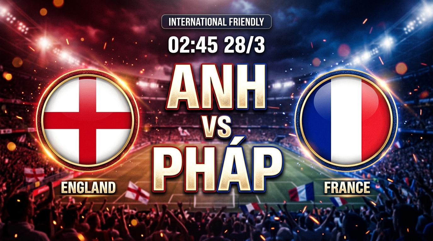 Nhận định Anh vs Pháp 02h45 ngày 28/3